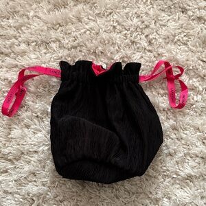 Drawstring Lancôme makeup bag